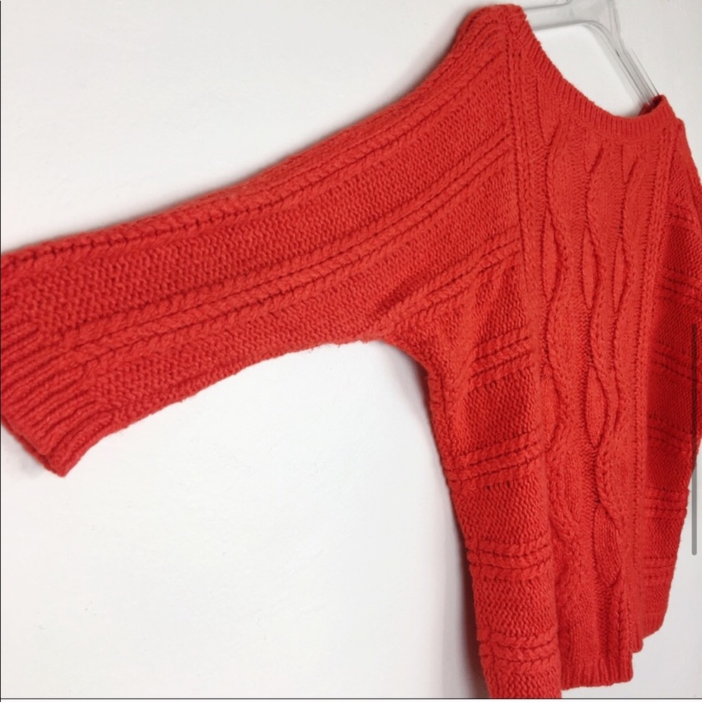 LOFT Ann Taylor Orange Sweater Size M - Picture 5 of 6